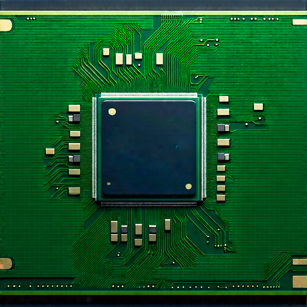 Close-up of microprocessor