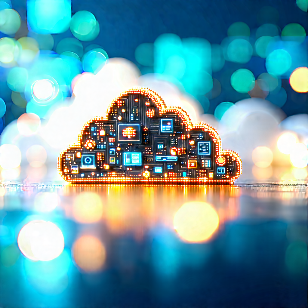 Cloud Computing Visualization With Cloud-shaped Object