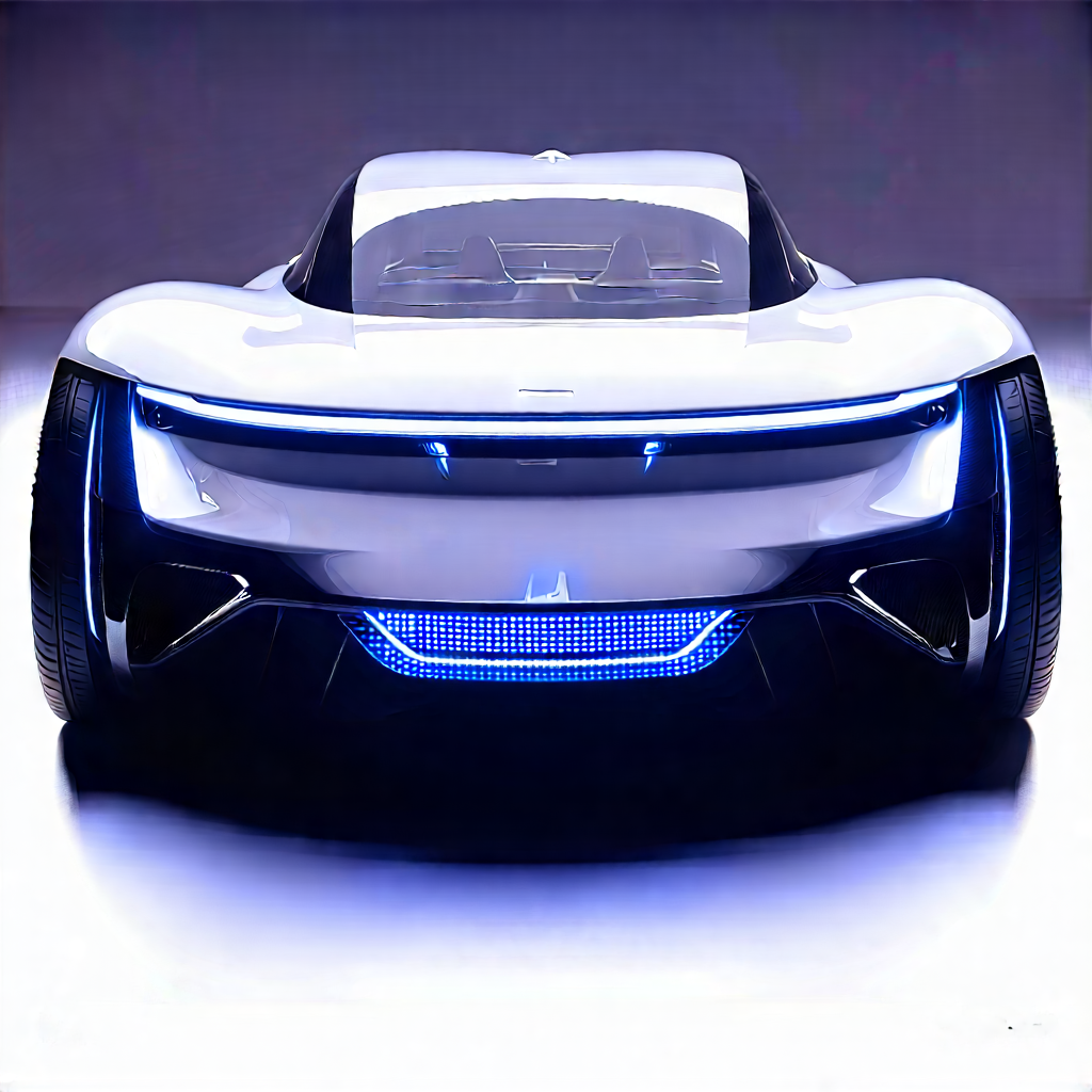 Innovative Electric Vehicle Design With White Sports