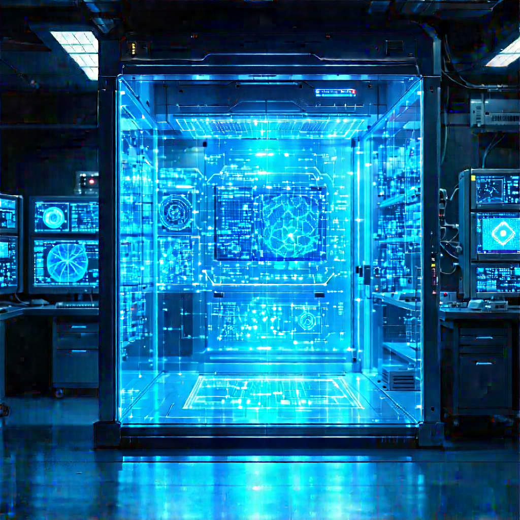 Healthcare Technology In Research Center With Image, There