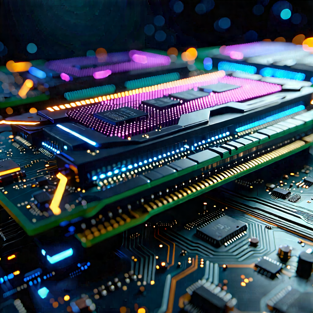 Close-up of memory module