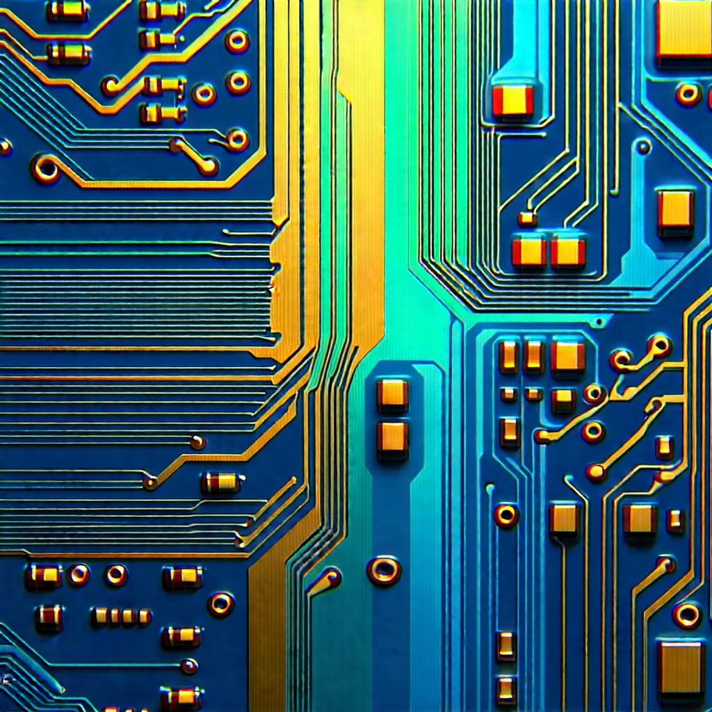 Close-up of electronic circuit