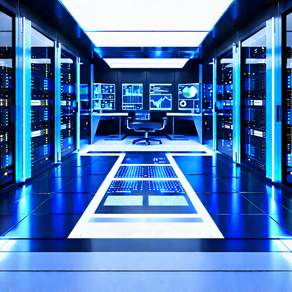 Futuristic server room