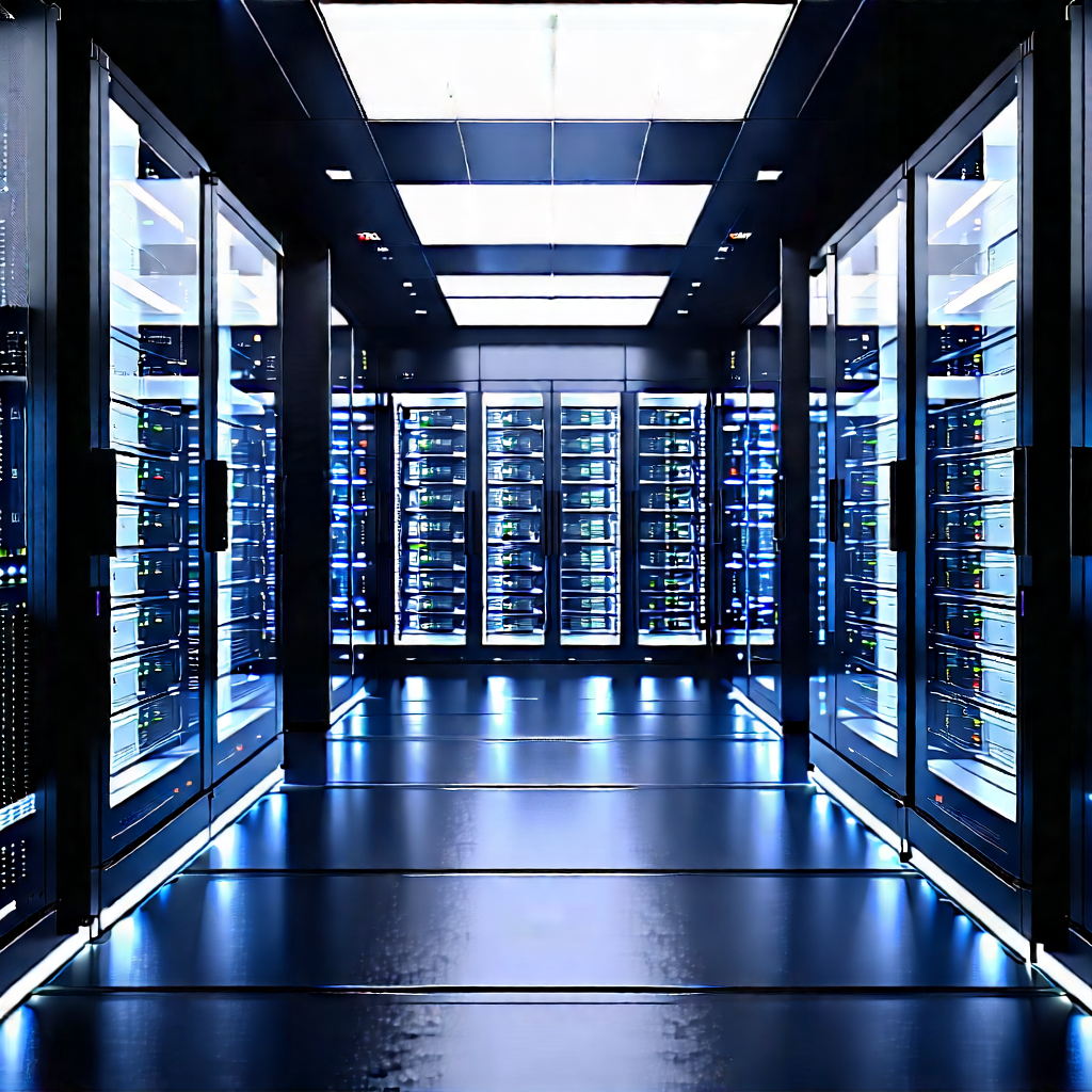 Futuristic server room