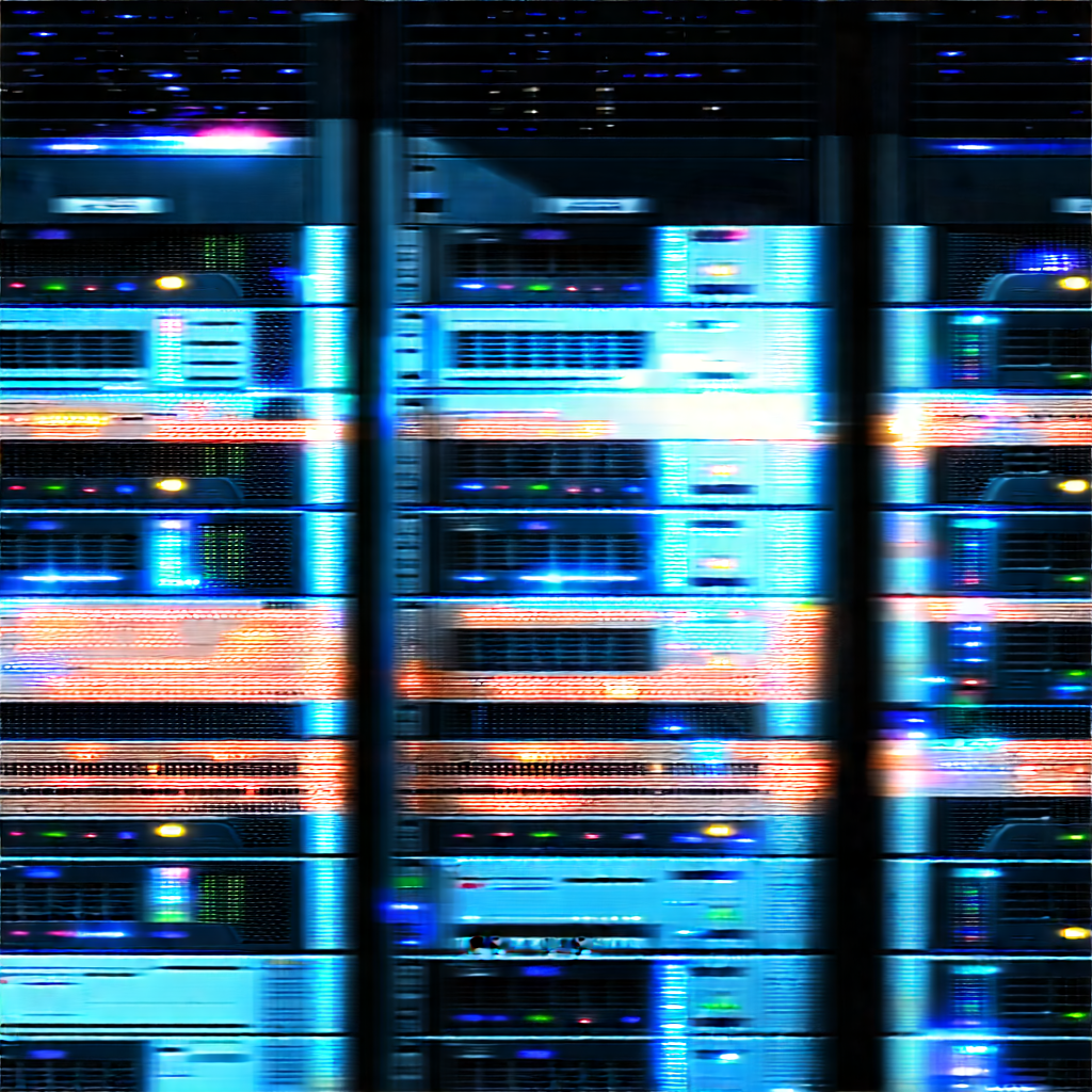 Server rack with digital particles