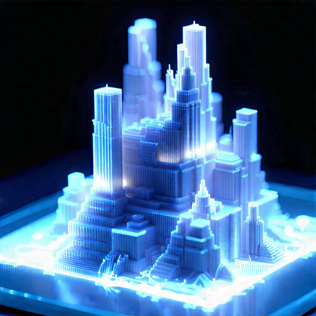 3d printer with holographic projection
