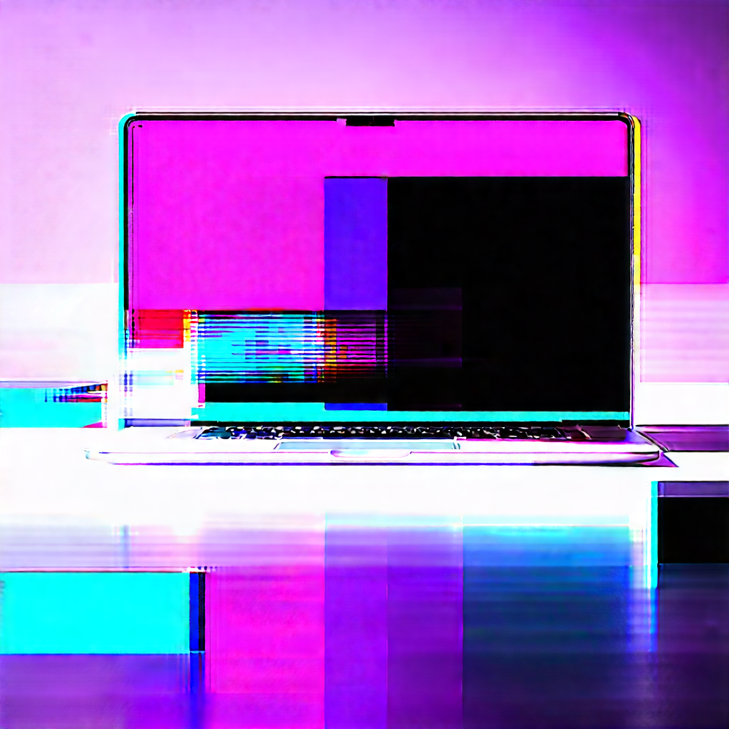 Laptop With Streaming Content With Laptop Computer