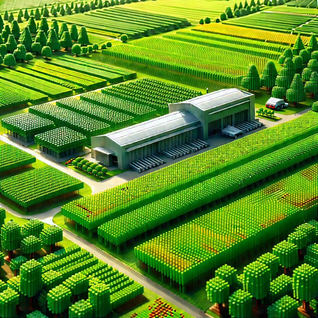 Agricultural Technology In Research Center With Computer-generated (cgi)