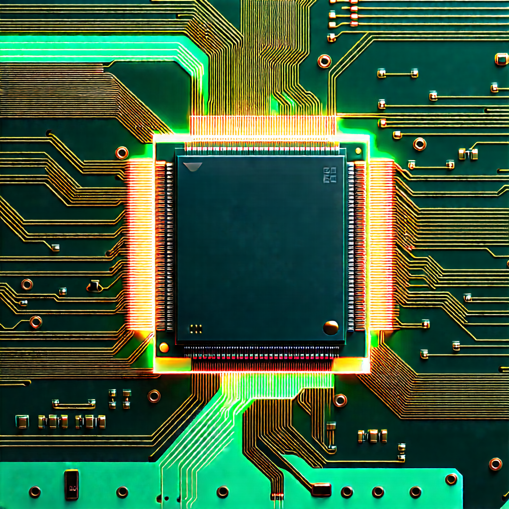 Circuit board with digital particles