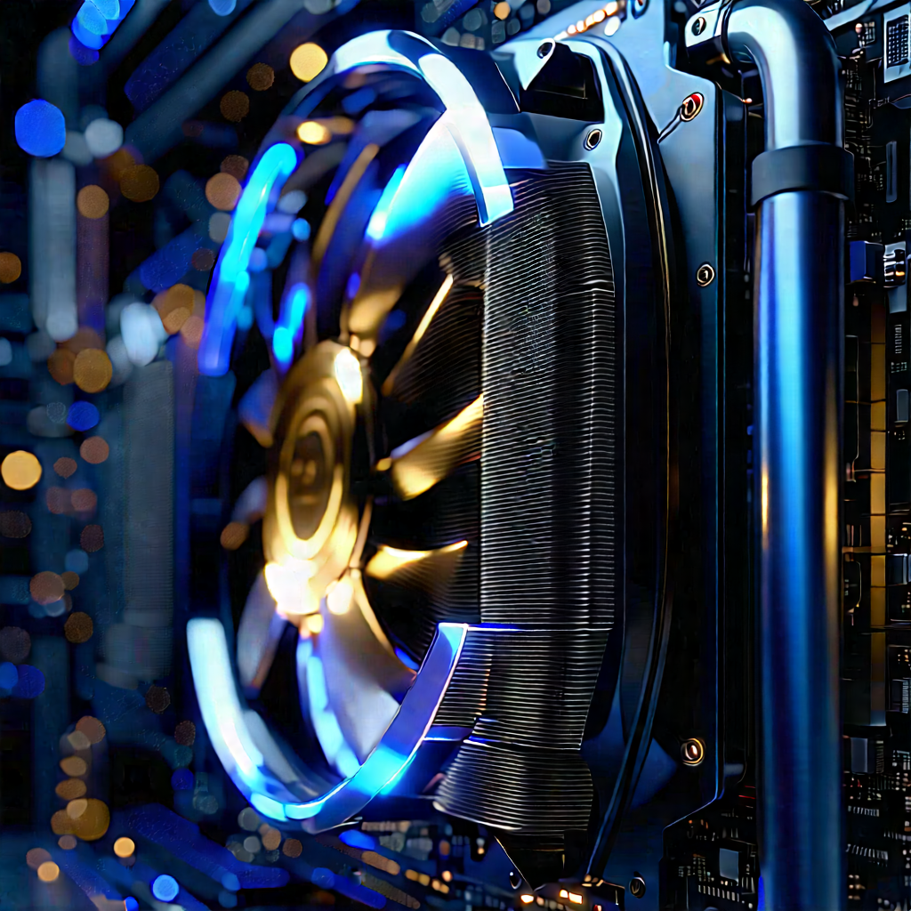 Close-up of cooling system