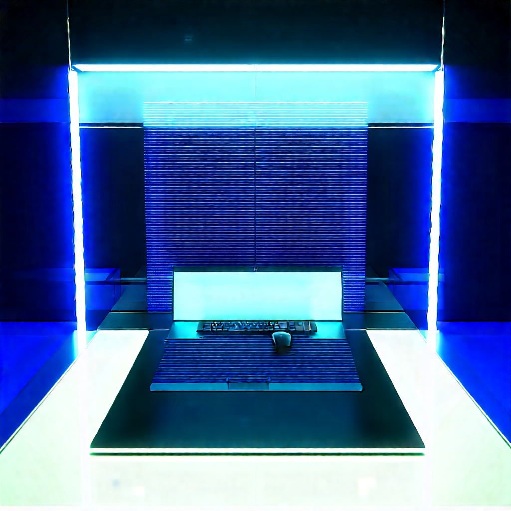 Futuristic Tech Startup Office With Futuristic Room