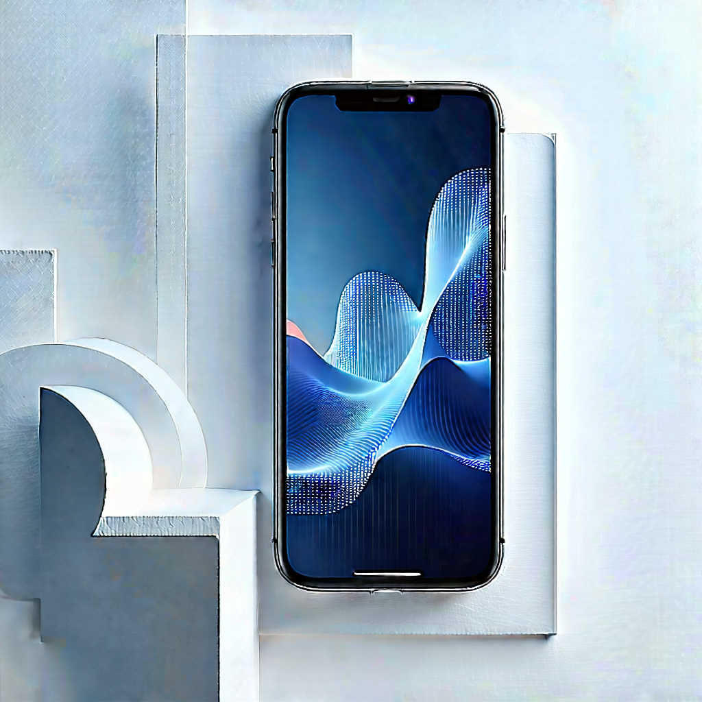 Smartphone With Data Visualization With Cell Phone