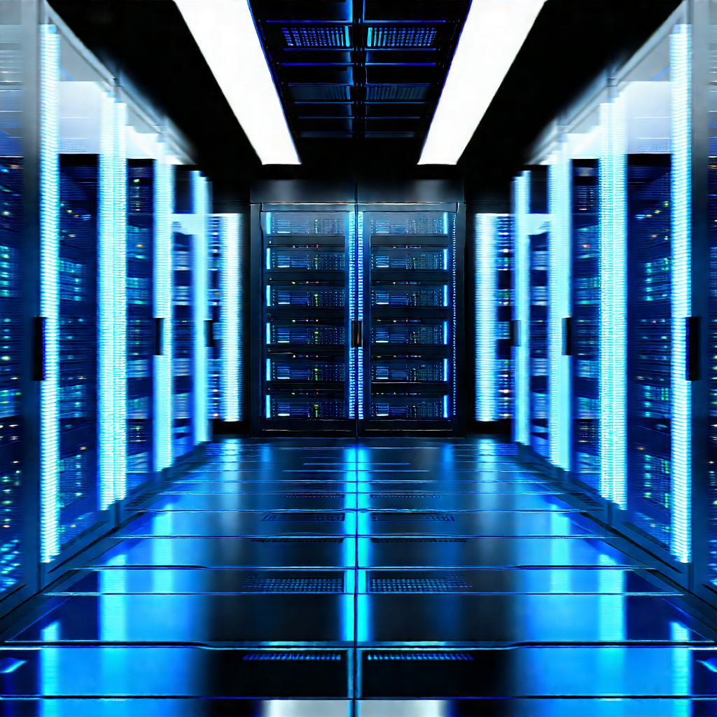 Futuristic server room