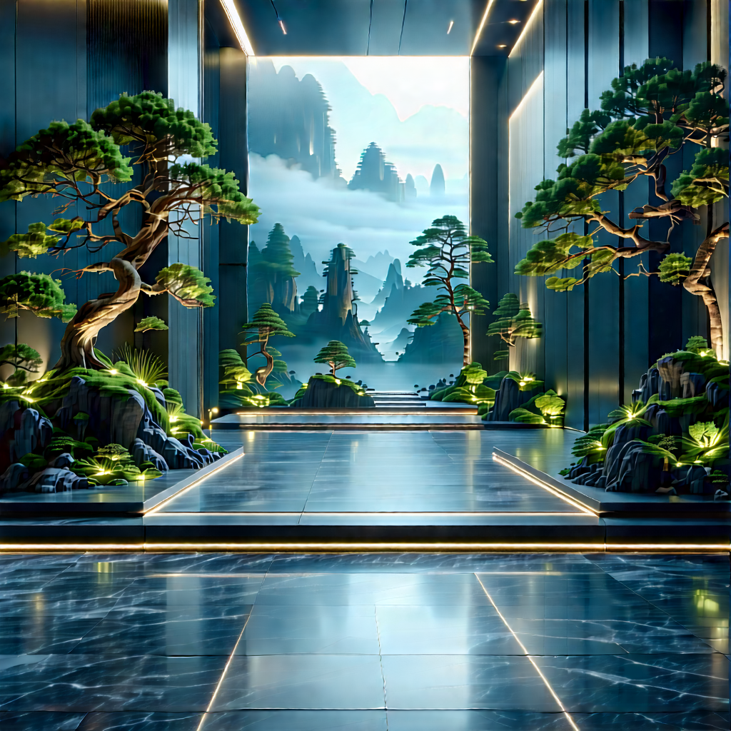 (digital:1.5) Transformation Visualization With Large, Modern