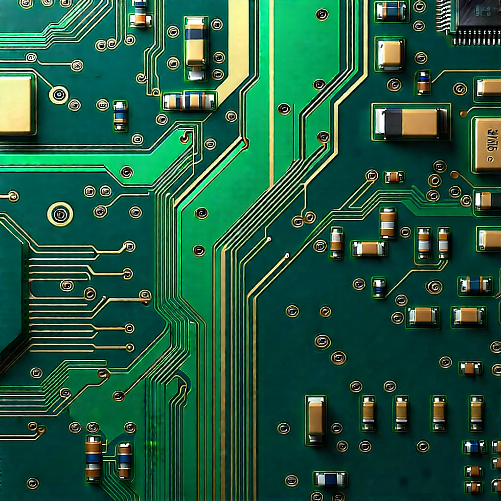 Close-up of electronic circuit