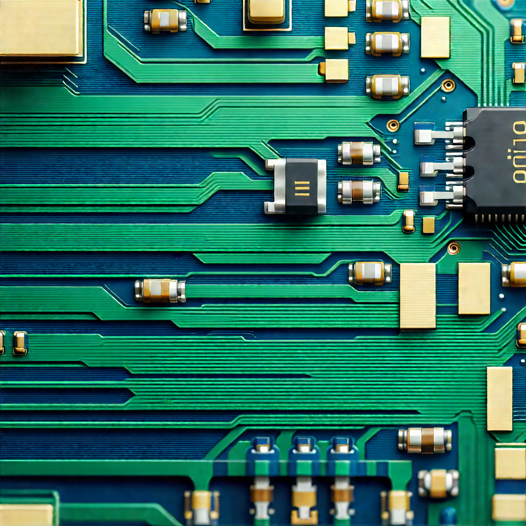 Close-up of electronic circuit