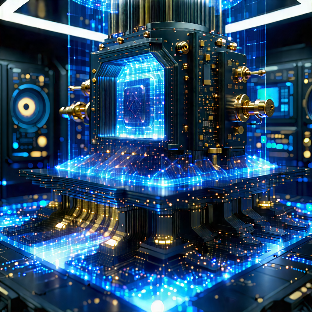 Quantum computer with laser scanning