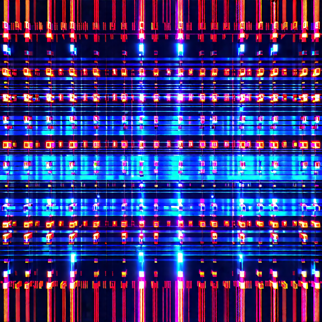 Close-up of sensor array