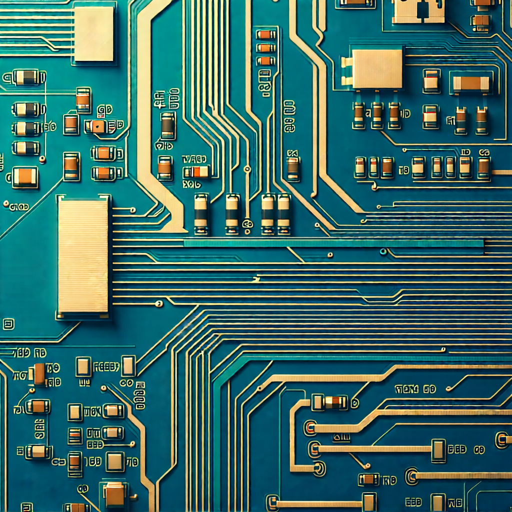 Close-up of electronic circuit