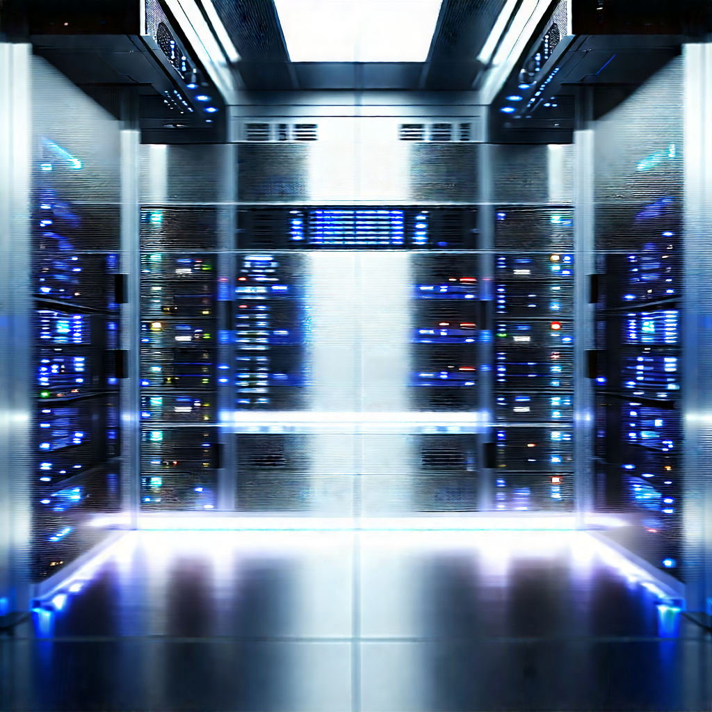 Futuristic server room