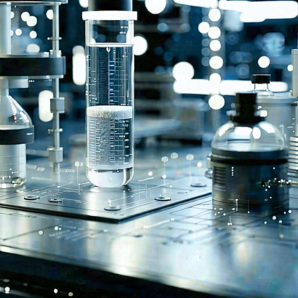 Futuristic Research Laboratory With Image