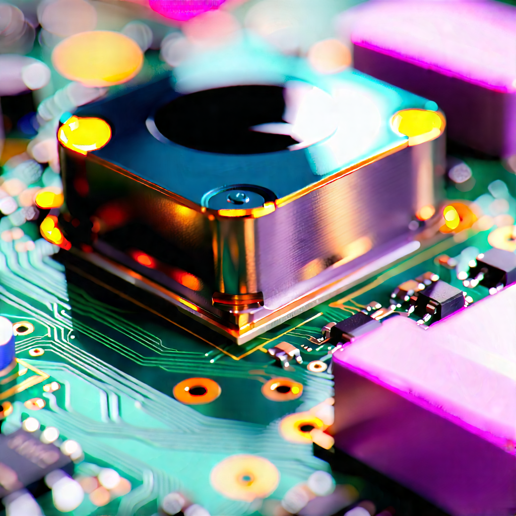 Close-up of electronic circuit