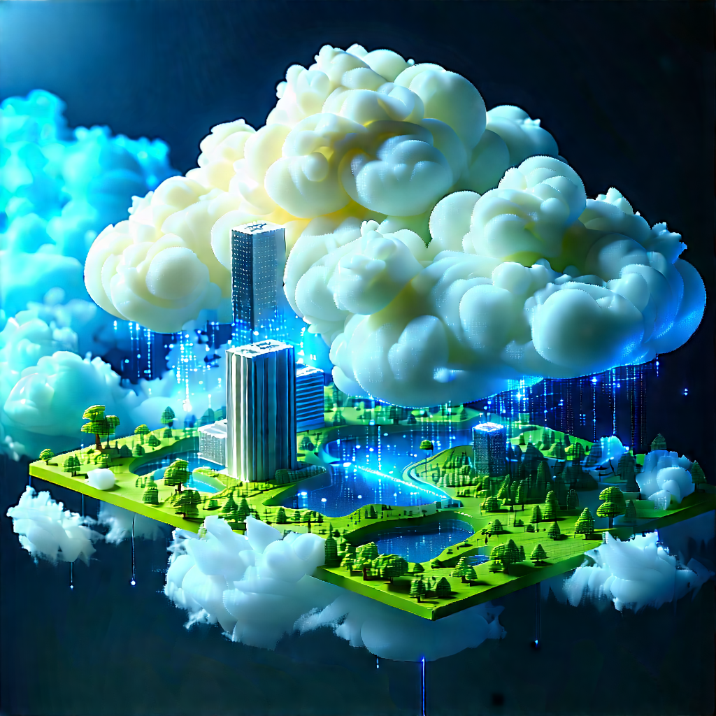 Cloud Computing Visualization With Large, Three-dimensional