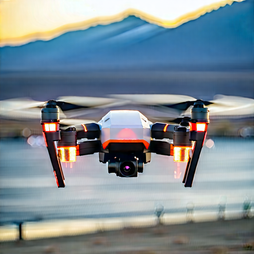 Drone With (digital:1.41) Artwork With Drone Flying