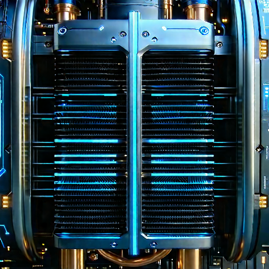 Close-up of cooling system