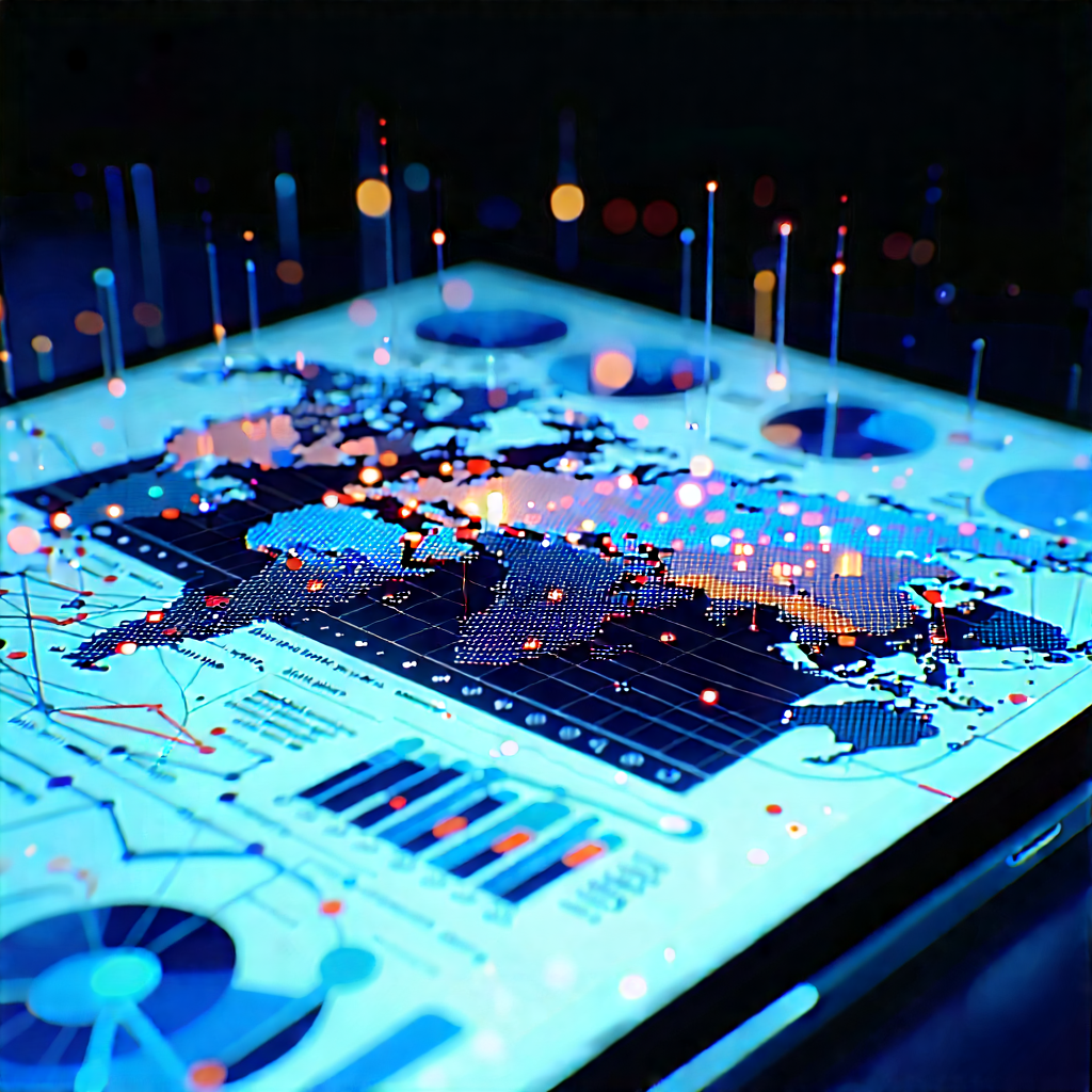 Tablet with data visualization