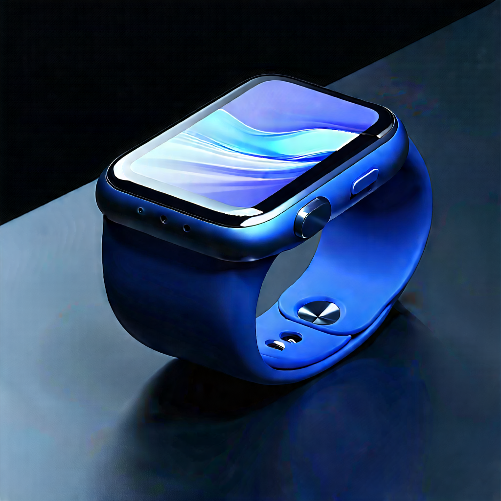 Innovative Wearable Device Design With Blue Watch