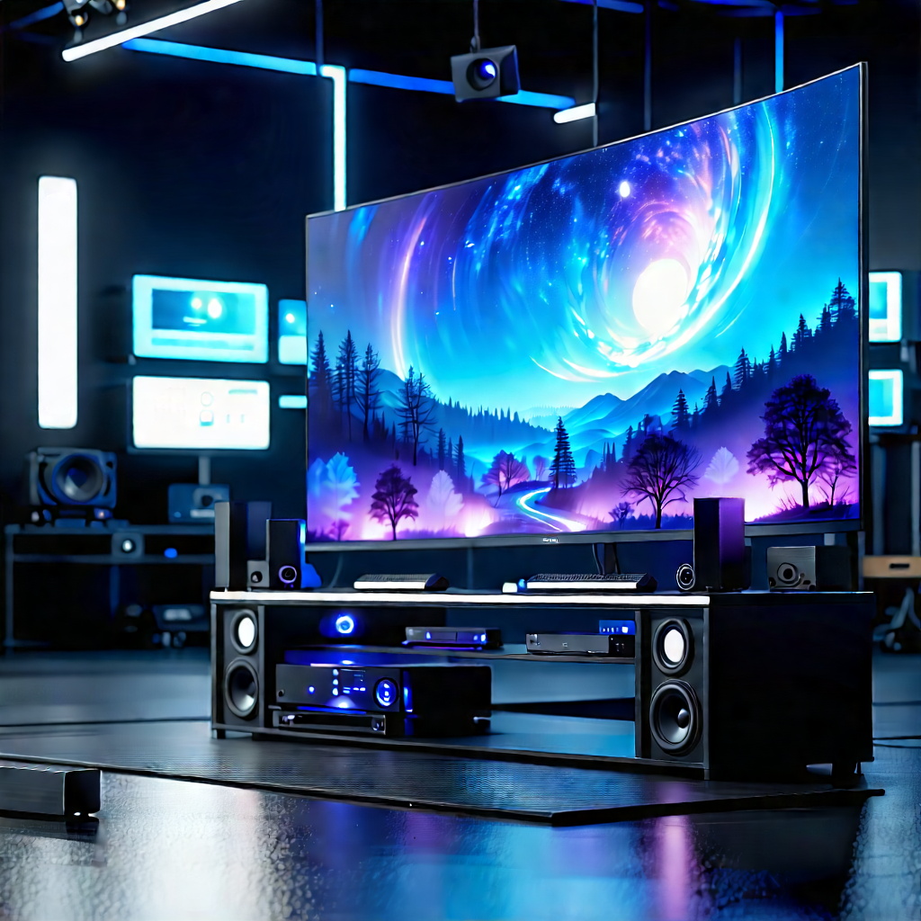 Entertainment technology in design studio