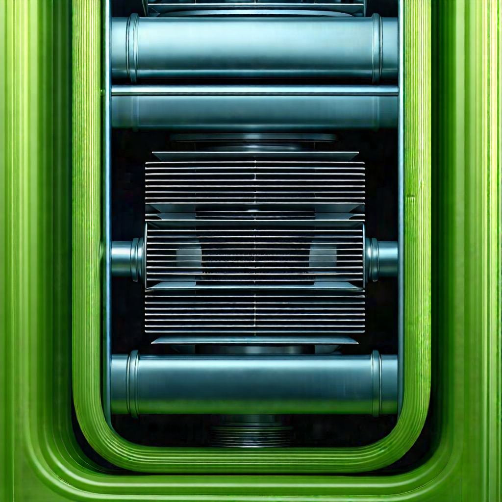 Close-up of cooling system