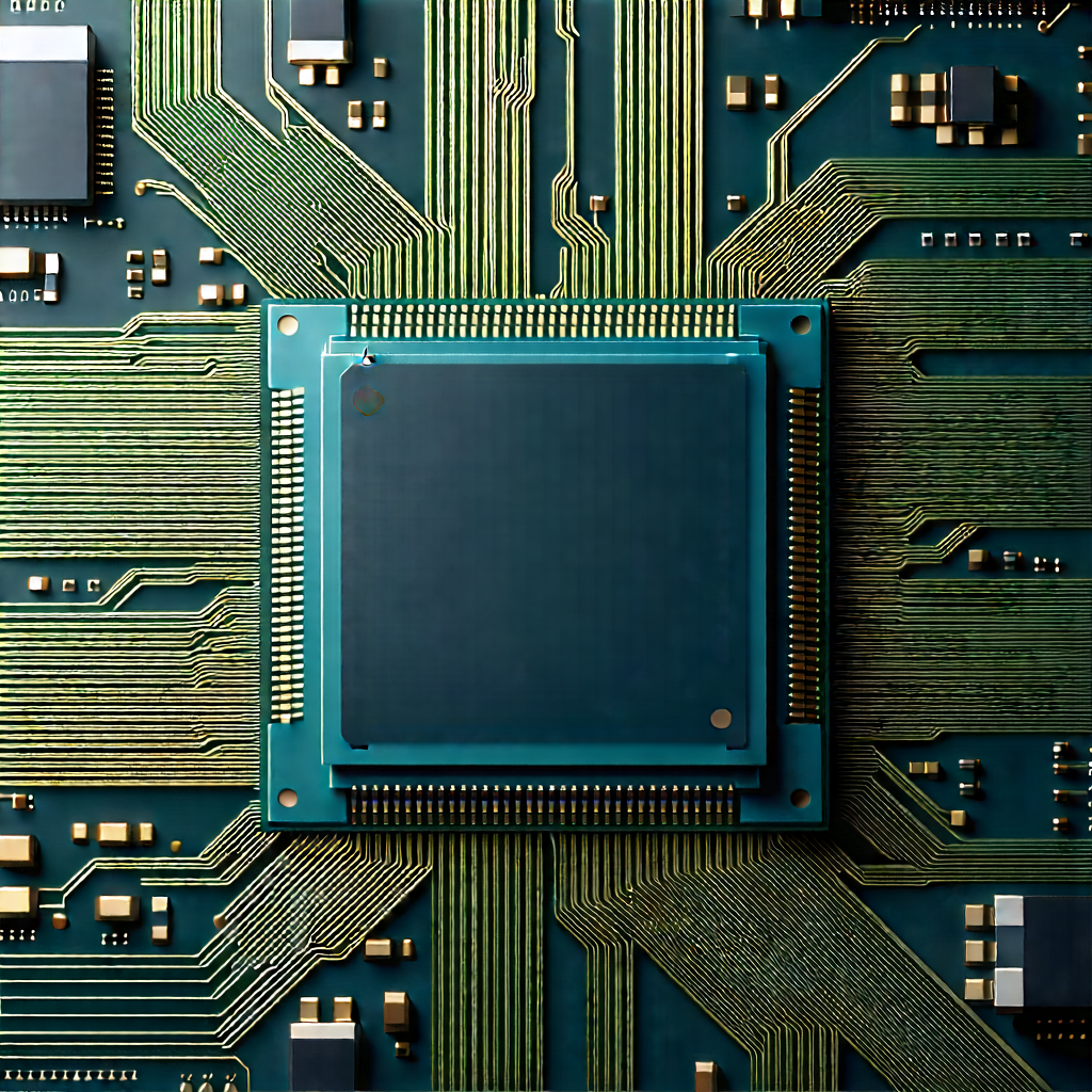 Close-up of microprocessor