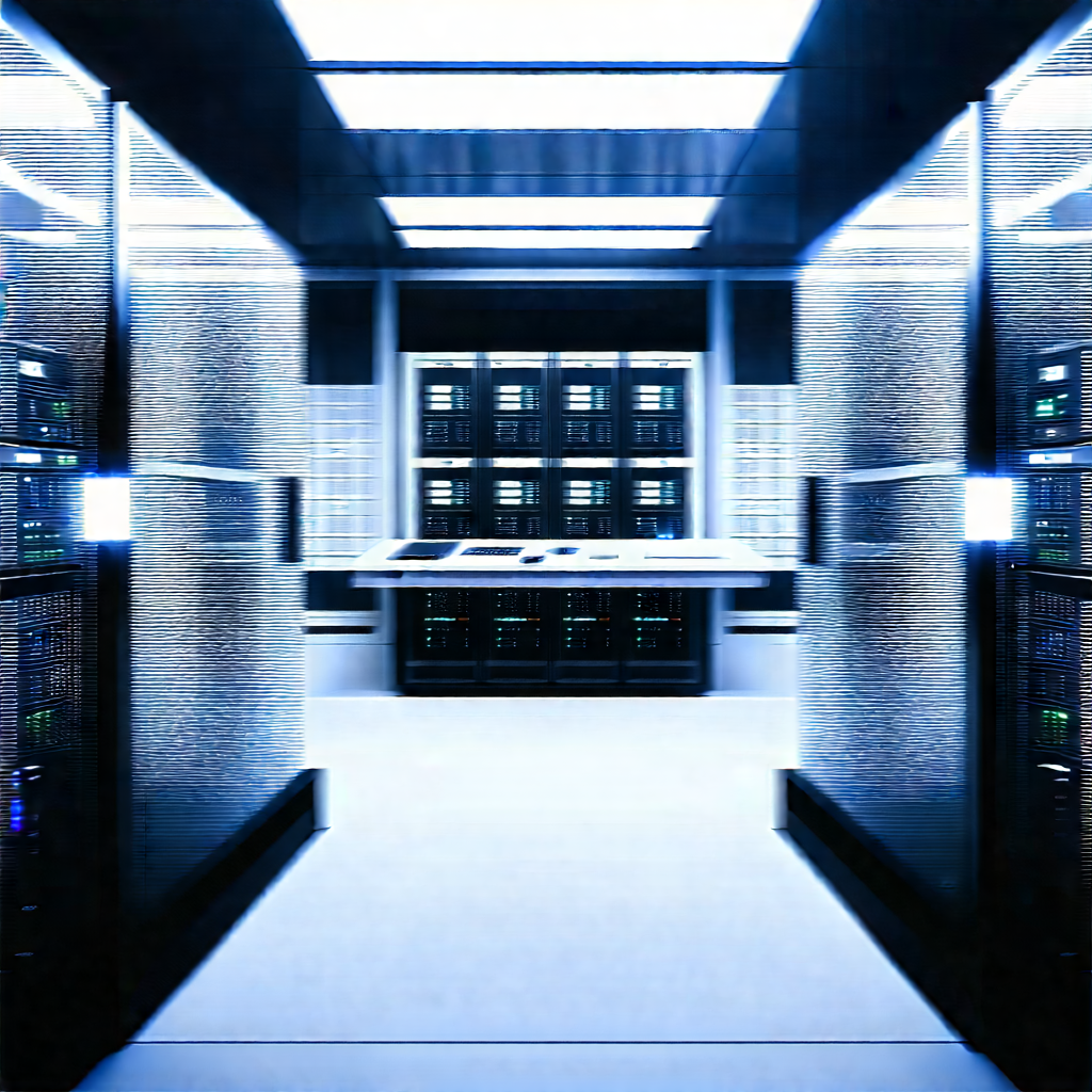 Futuristic server room