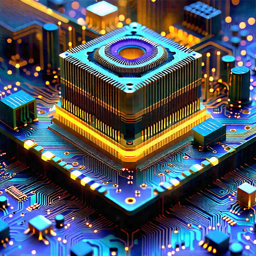 Close-up of electronic circuit