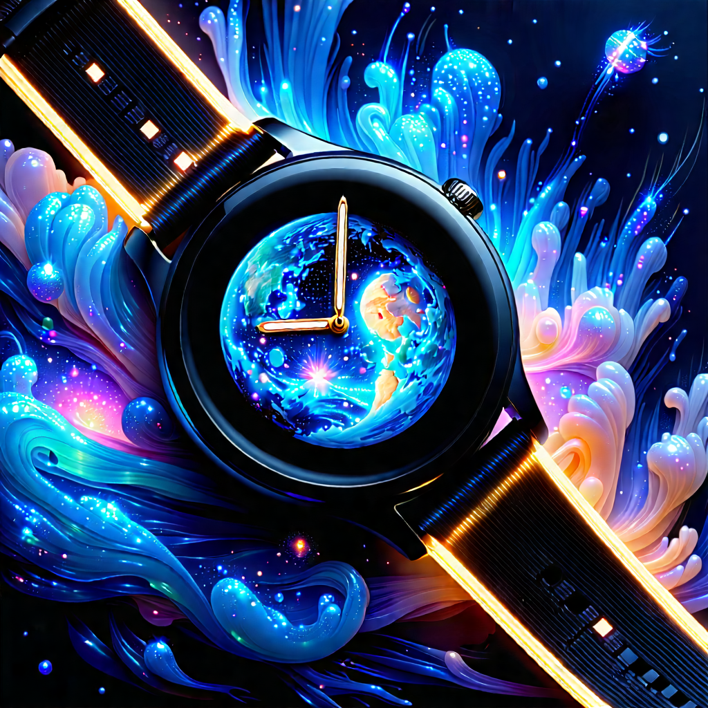 Smart watch with digital artwork