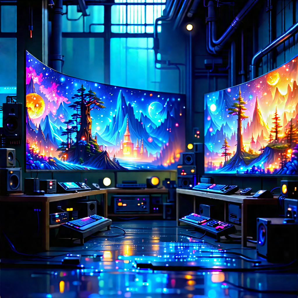 Entertainment Technology In Manufacturing Facility With Image, There