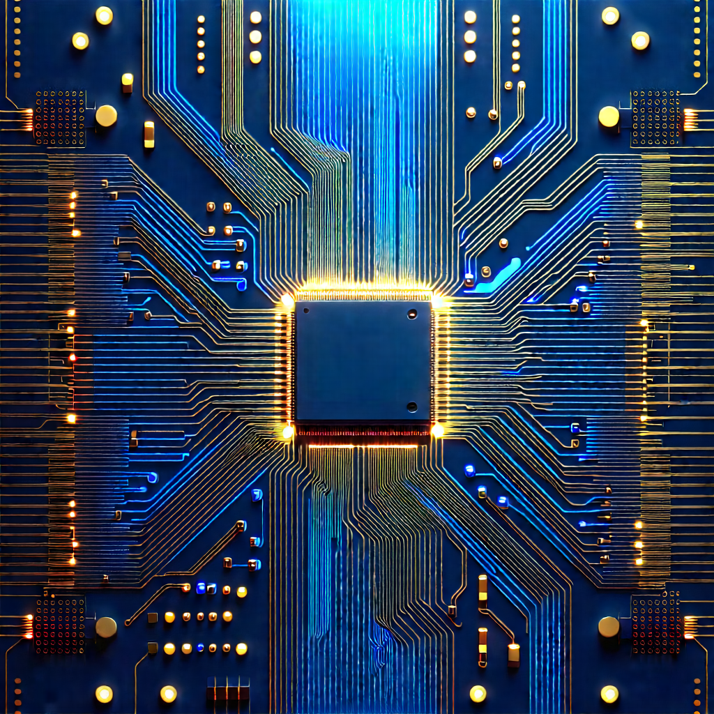 Circuit board with digital particles