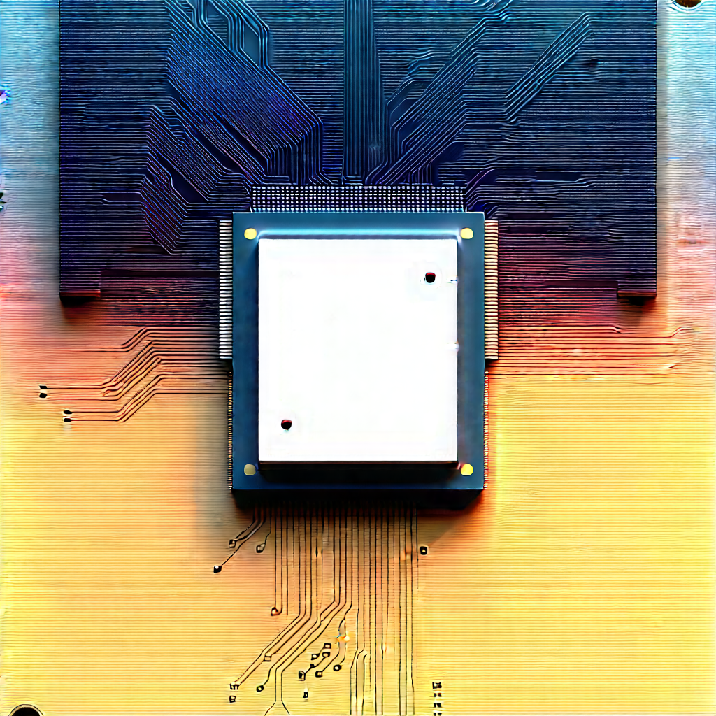 Close-up of microprocessor