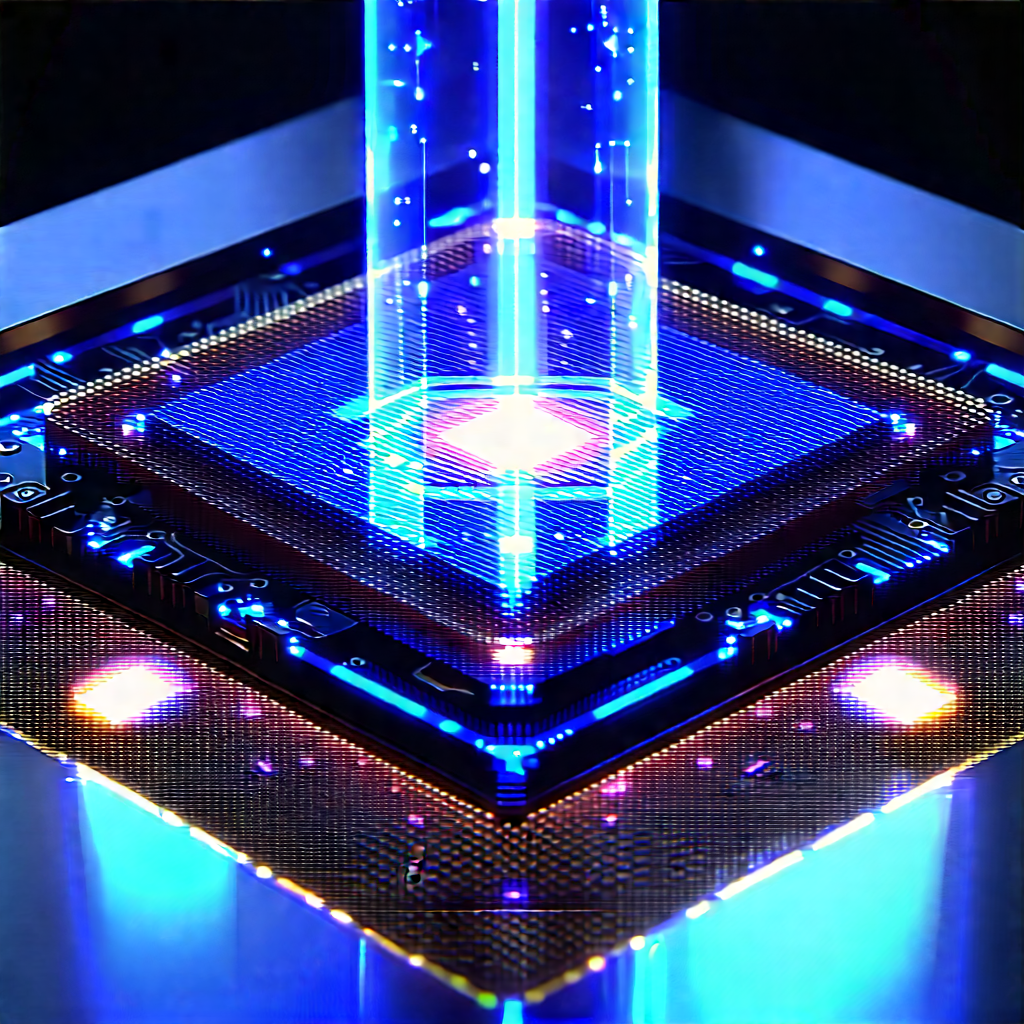Quantum computer with holographic projection