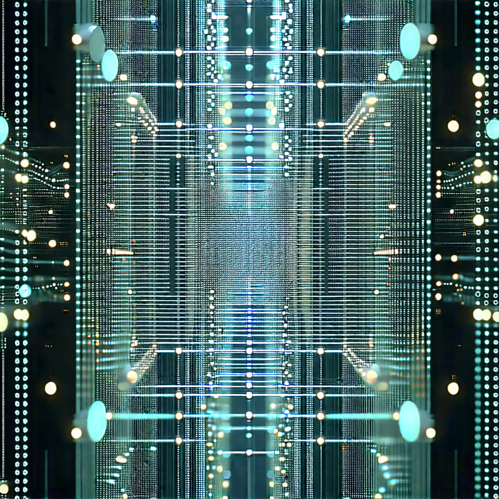 Close-up of sensor array