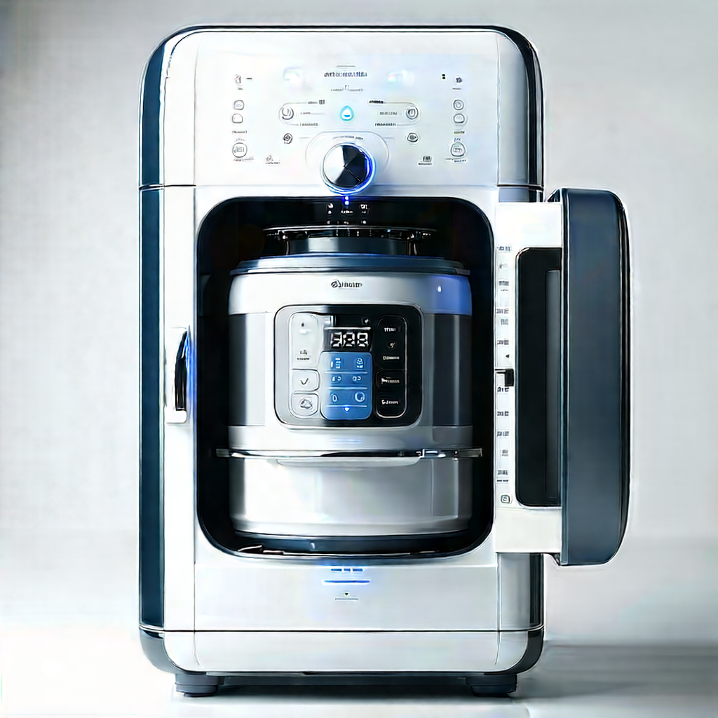 Innovative Smart Appliance (design:1.27) With Large Silver