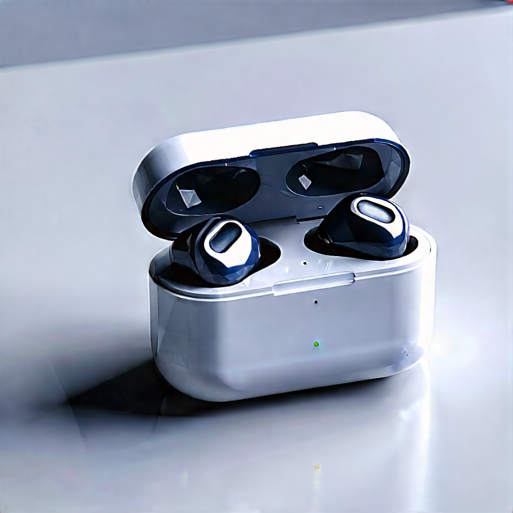 Wireless Earbuds With Digital Artwork With Pair Wireless