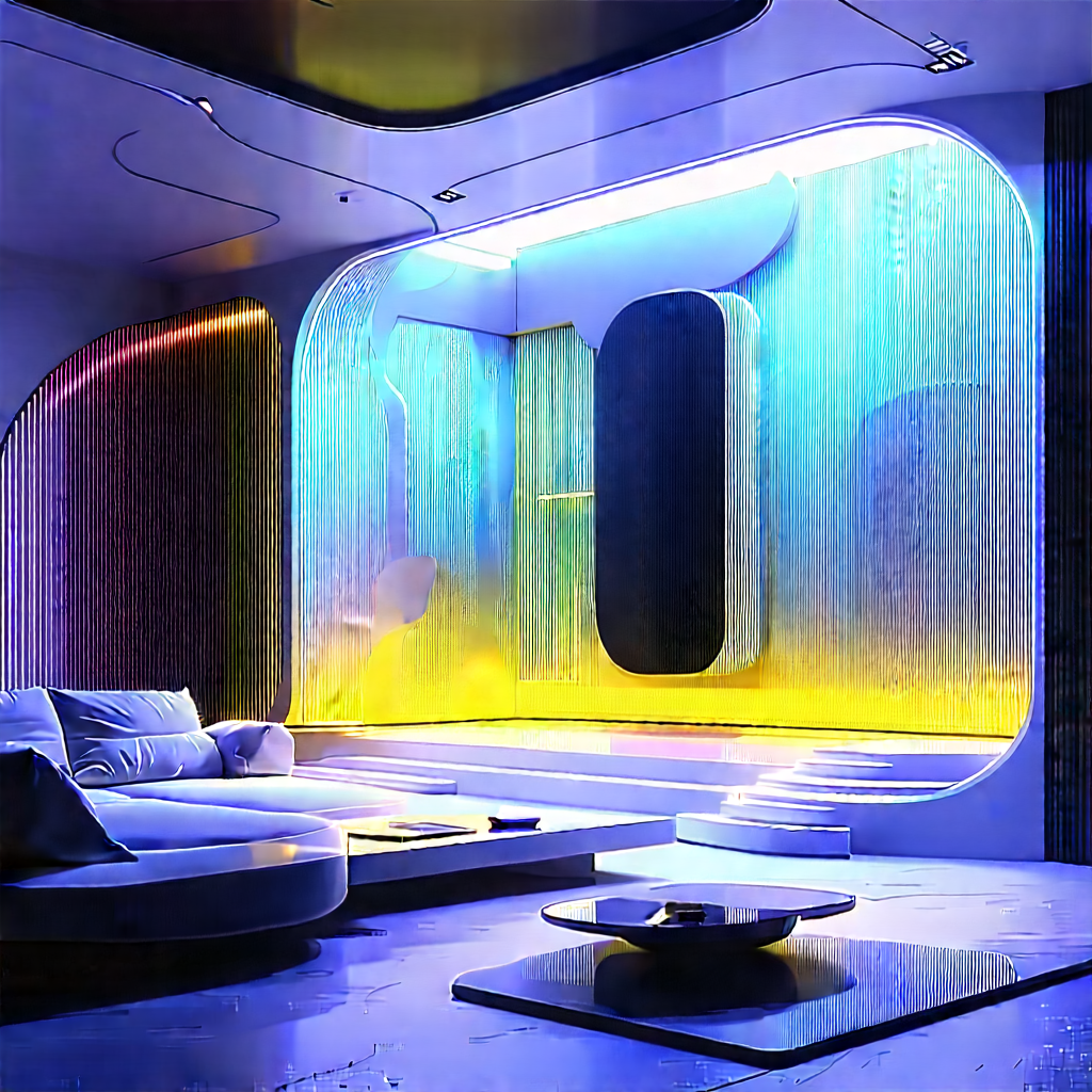 Futuristic Smart Home With Image, There