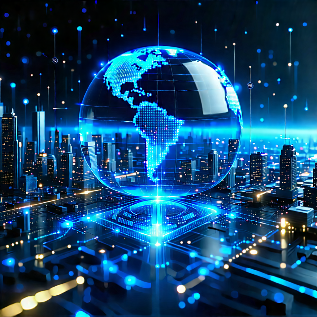 Big Data Visualization With Large, Blue,