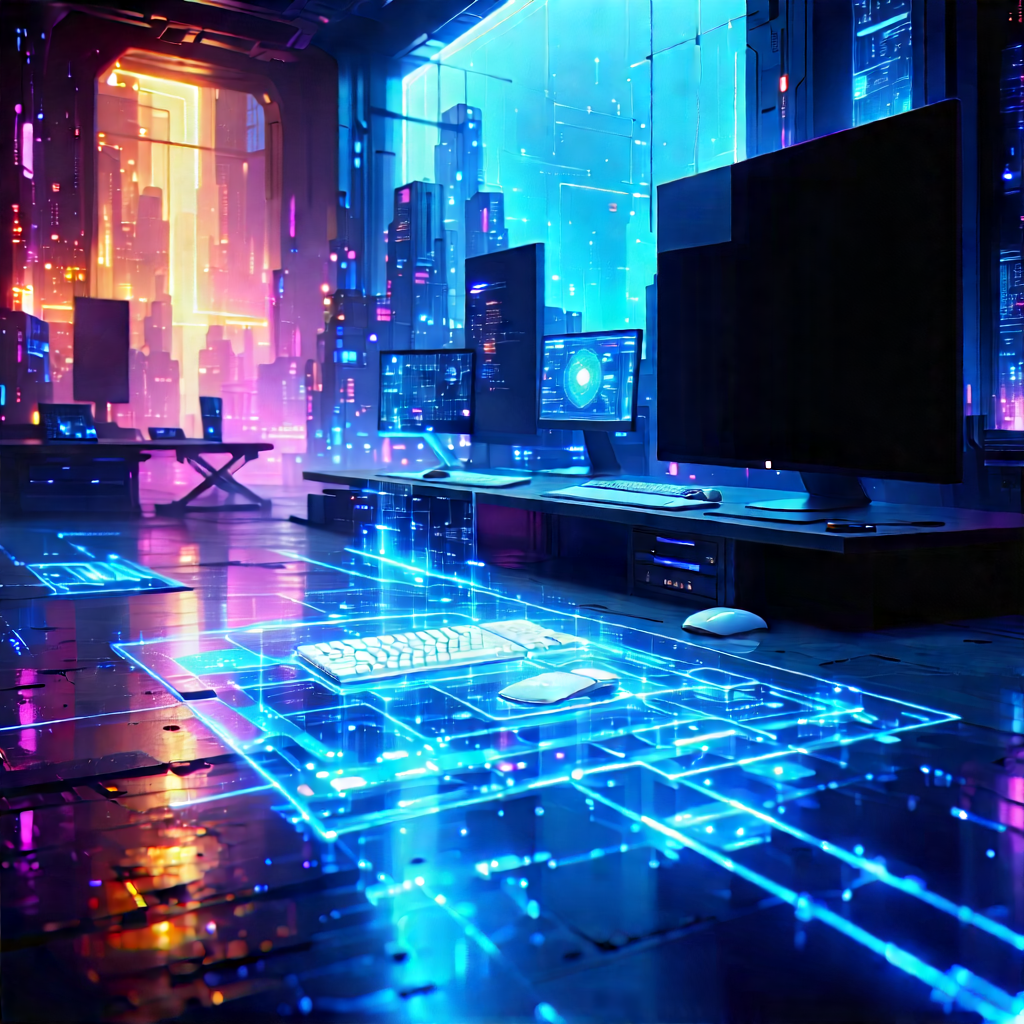 (futuristic:1.17) (digital:1.16) workspace