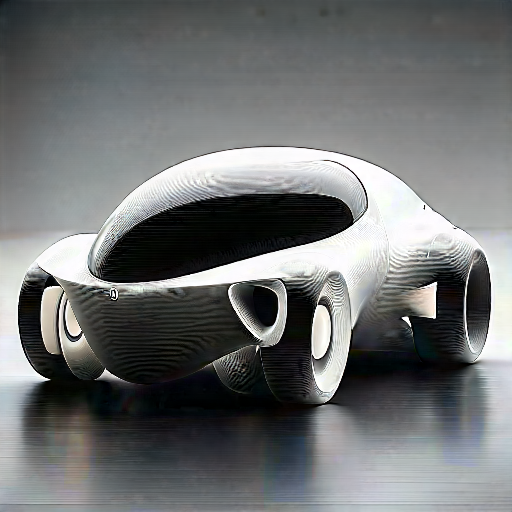 Innovative Electric Vehicle Design With Futuristic Displayed