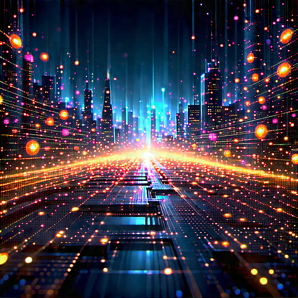 Big Data Visualization With Futuristic Cityscape