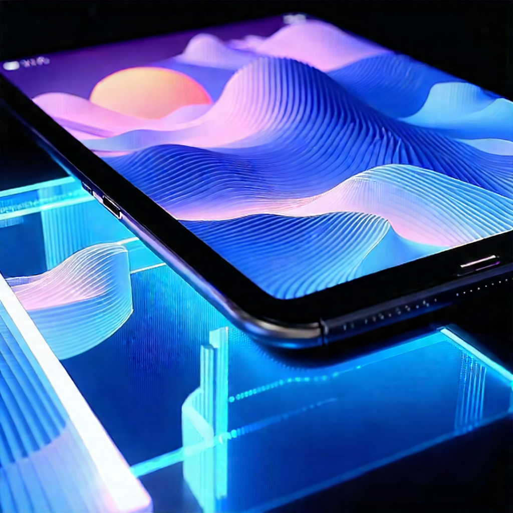 Tablet with holographic display